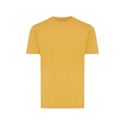 IQONIQ BRETT RECYCLED COTTON TEE SHIRT in Ochre Yellow