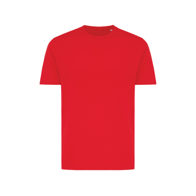 IQONIQ BRETT RECYCLED COTTON TEE SHIRT in Red