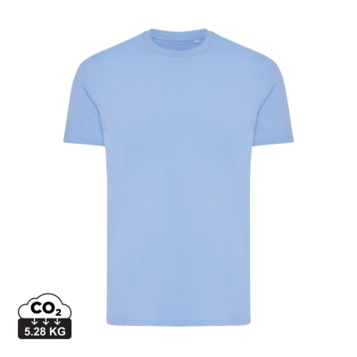 IQONIQ BRYCE RECYCLED COTTON TEE SHIRT in Light Blue