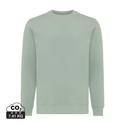 IQONIQ ETOSHA LIGHTWEIGHT RECYCLED COTTON CREW NECK in Iceberg Green