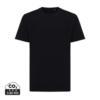 IQONIQ KAKADU RELAXED RECYCLED COTTON TEE SHIRT in Black