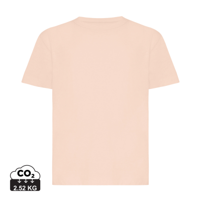 IQONIQ KOLI CHILDRENS LIGHTWEIGHT RECYCLED COTTON TEE SHIRT in Peach Nectar