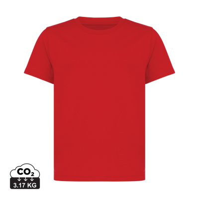 IQONIQ KOLI CHILDRENS LIGHTWEIGHT RECYCLED COTTON TEE SHIRT in Red