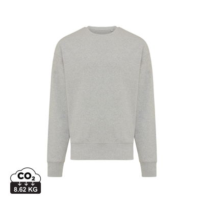 IQONIQ KRUGER RELAXED RECYCLED COTTON CREW NECK in Heather Grey