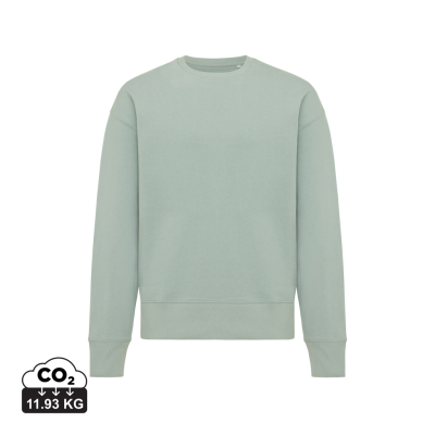 IQONIQ KRUGER RELAXED RECYCLED COTTON CREW NECK in Iceberg Green