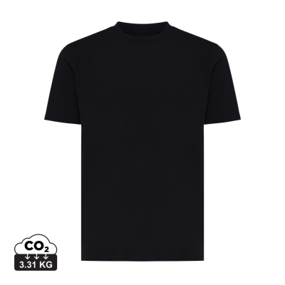 IQONIQ SIERRA LIGHTWEIGHT RECYCLED COTTON TEE SHIRT in Black