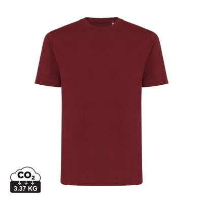 IQONIQ SIERRA LIGHTWEIGHT RECYCLED COTTON TEE SHIRT in Burgundy