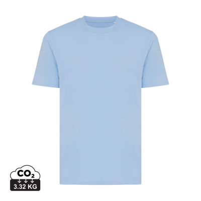 IQONIQ SIERRA LIGHTWEIGHT RECYCLED COTTON TEE SHIRT in Light Blue