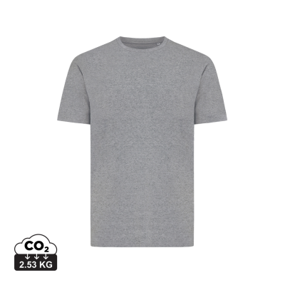 IQONIQ SIERRA LIGHTWEIGHT RECYCLED COTTON TEE SHIRT in Light Heather Anthracite Grey