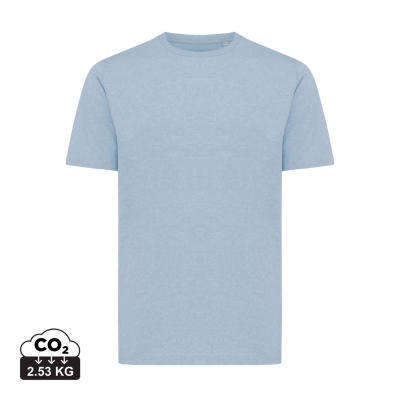 IQONIQ SIERRA LIGHTWEIGHT RECYCLED COTTON TEE SHIRT in Light Heather Blue