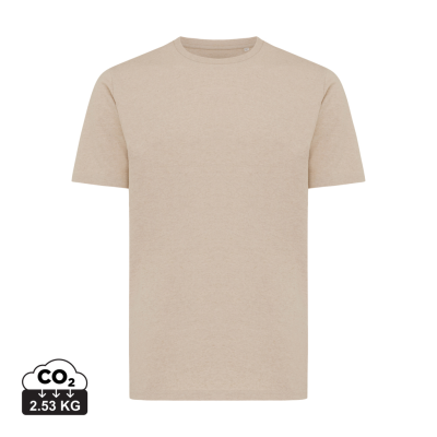 IQONIQ SIERRA LIGHTWEIGHT RECYCLED COTTON TEE SHIRT in Light Heather Brown