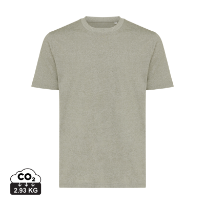 IQONIQ SIERRA LIGHTWEIGHT RECYCLED COTTON TEE SHIRT in Light Heather Green