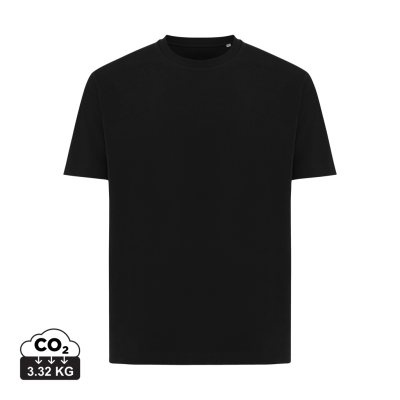 IQONIQ TEIDE RECYCLED COTTON TEE SHIRT in Black