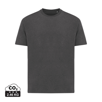 IQONIQ TEIDE RECYCLED COTTON TEE SHIRT in Heather Anthracite Grey