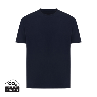 IQONIQ TEIDE RECYCLED COTTON TEE SHIRT in Navy