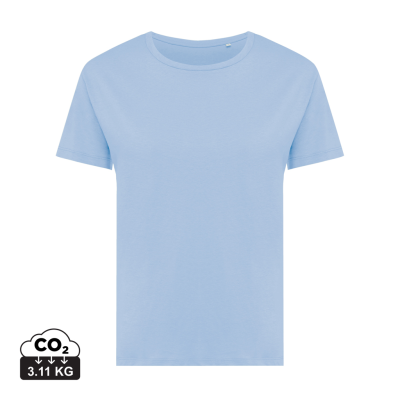 IQONIQ YALA LADIES LIGHTWEIGHT RECYCLED COTTON TEE SHIRT in Light Blue