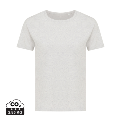 IQONIQ YALA LADIES LIGHTWEIGHT RECYCLED COTTON TEE SHIRT in Light Heather Grey