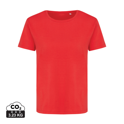 IQONIQ YALA LADIES LIGHTWEIGHT RECYCLED COTTON TEE SHIRT in Luscious Red