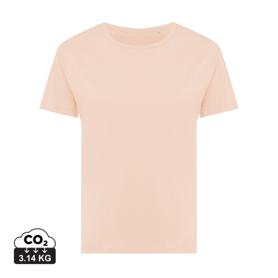 IQONIQ YALA LADIES LIGHTWEIGHT RECYCLED COTTON TEE SHIRT in Peach Nectar