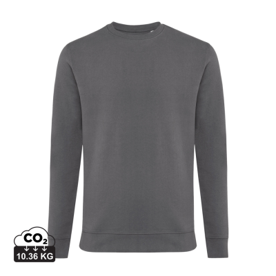 IQONIQ ZION RECYCLED COTTON CREW NECK in Anthracite Grey