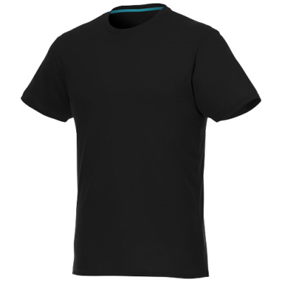 JADE SHORT SLEEVE MENS GRS RECYCLED TEE SHIRT in Solid Black