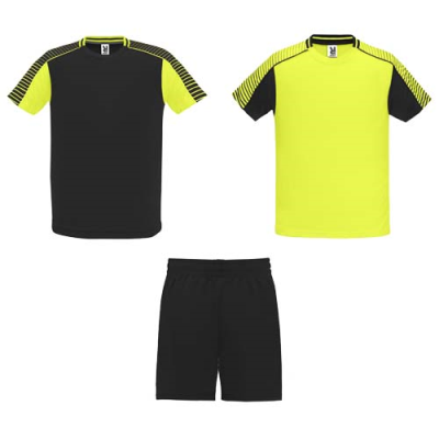 JUVE CHILDRENS SPORTS SET in Fluor Yellow & Solid Black