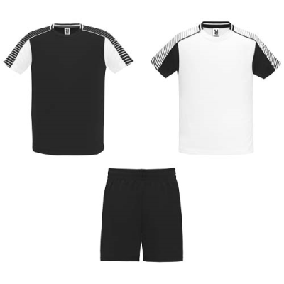 JUVE CHILDRENS SPORTS SET in White & Solid Black