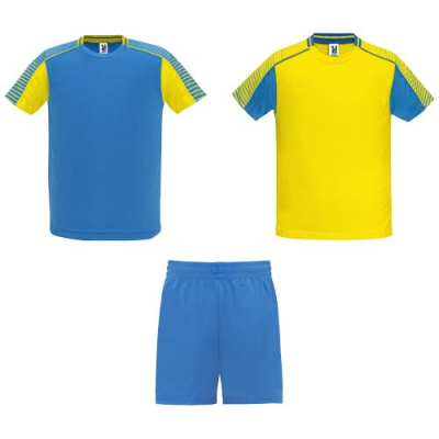 JUVE CHILDRENS SPORTS SET in Yellow & Royal Blue