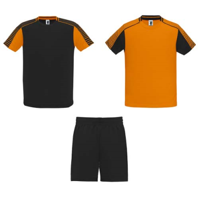 JUVE UNISEX SPORTS SET in Orange & Solid Black