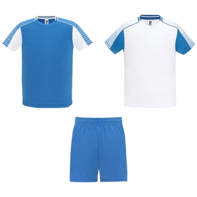 JUVE UNISEX SPORTS SET in White & Royal Blue