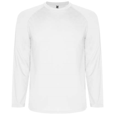 MONTECARLO LONG SLEEVE MENS SPORTS TEE SHIRT in White