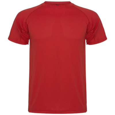 MONTECARLO SHORT SLEEVE CHILDRENS SPORTS TEE SHIRT in Red