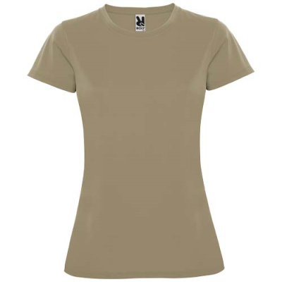 MONTECARLO SHORT SLEEVE WOMENS SPORTS TEE SHIRT in Dark Sand