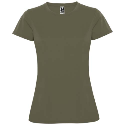 MONTECARLO SHORT SLEEVE WOMENS SPORTS TEE SHIRT in Militar Green