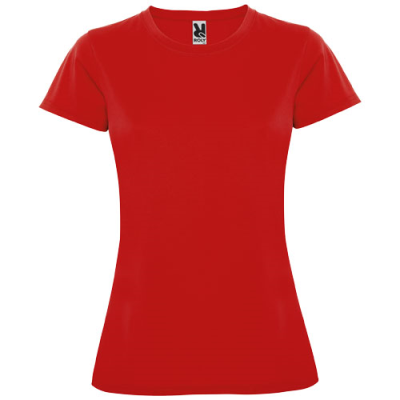 MONTECARLO SHORT SLEEVE WOMENS SPORTS TEE SHIRT in Red