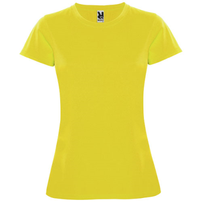 MONTECARLO SHORT SLEEVE WOMENS SPORTS TEE SHIRT in Yellow