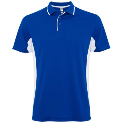 MONTMELO SHORT SLEEVE UNISEX SPORTS POLO in Royal Blue & White