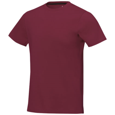 NANAIMO SHORT SLEEVE MENS TEE SHIRT in Burgundy