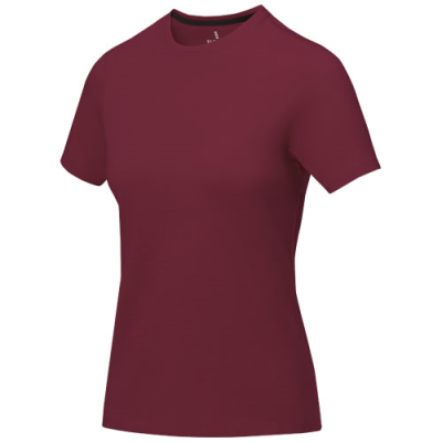 NANAIMO SHORT SLEEVE WOMENS TEE SHIRT in Burgundy