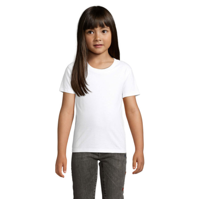 PIONEER CHILDRENS T-SHIRTORGANIC in White