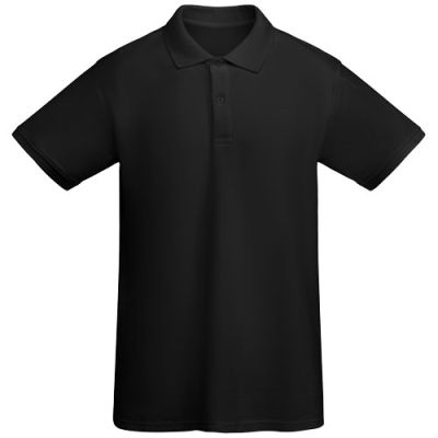 PRINCE SHORT SLEEVE MENS POLO in Solid Black