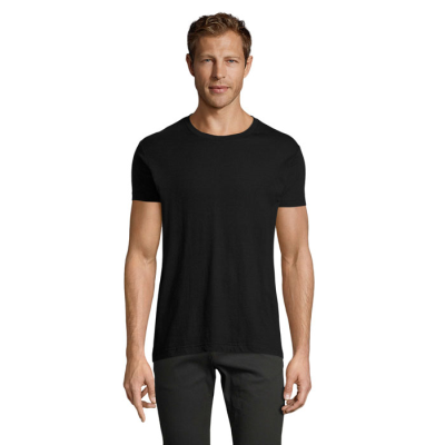 REGENT FIT MEN TEE SHIRT 150 in Black