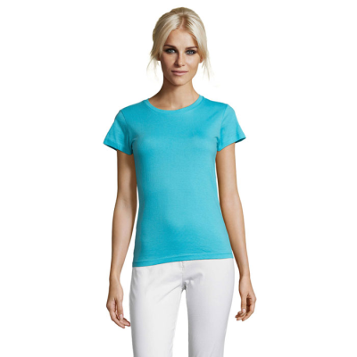 REGENT LADIES TEE SHIRT 150G in Blue