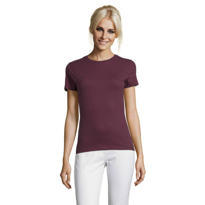 REGENT LADIES TEE SHIRT 150G in Brown