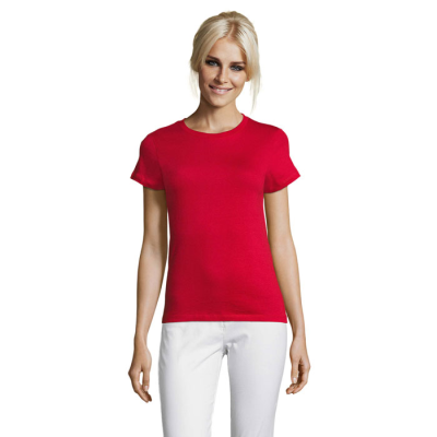 REGENT LADIES TEE SHIRT 150G in Red