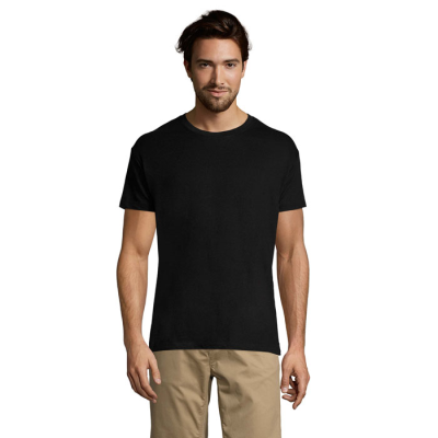 REGENT UNI TEE SHIRT 150G in Black