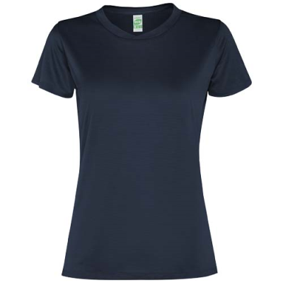 SLAM SHORT SLEEVE WOMENS SPORTS TEE SHIRT in Navy Blue