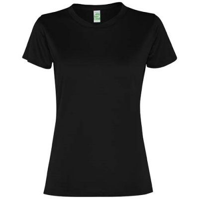 SLAM SHORT SLEEVE WOMENS SPORTS TEE SHIRT in Solid Black