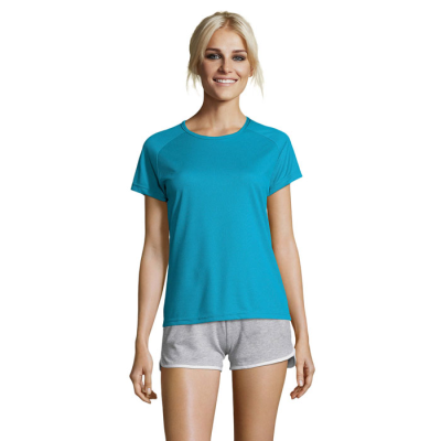 SPORTY LADIES TEE SHIRT 140G in Blue