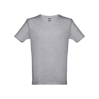 THC ATHENS MENS TEE SHIRT - L in Heather Pale Grey